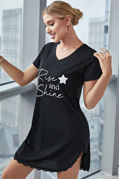 RISE AND SHINE T-Shirt Dress