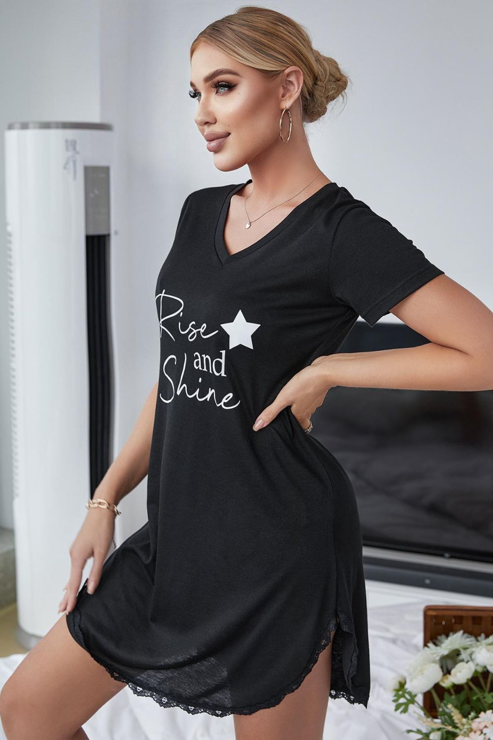 RISE AND SHINE T-Shirt Dress